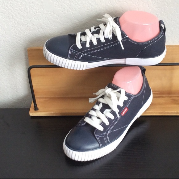 Levi’s Navy and White Sneakers - Picture 1 of 7